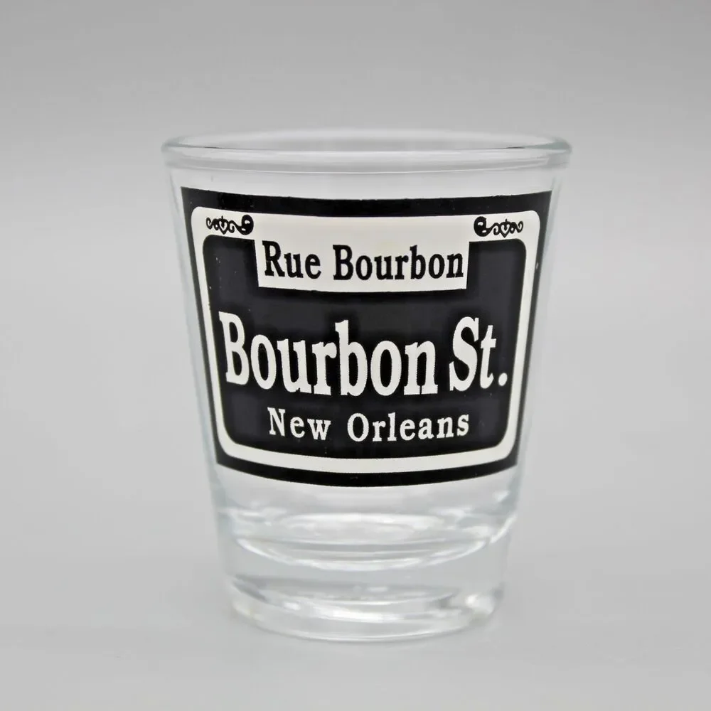 Vintage Bourbon St New Orleans Shot Glass Rue Bourbon Barware Taiwan